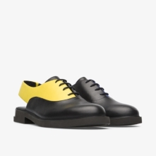 Camper Twins Formal Shoes Black / Blue / Yellow - Womens Singapore HDYNND-455